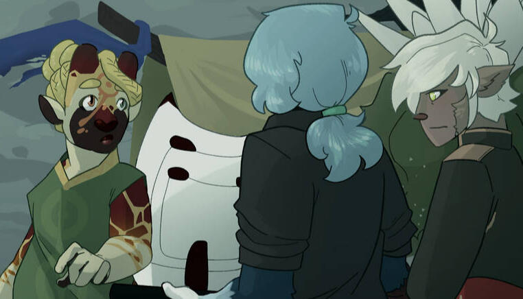 4 characters, shaded, complex BG - 180 €